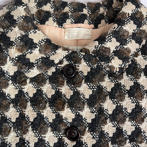 Rare Vintage 1950’s Abercrombie & Fitch tweed wool silk overcoat - Picture 14 of 16